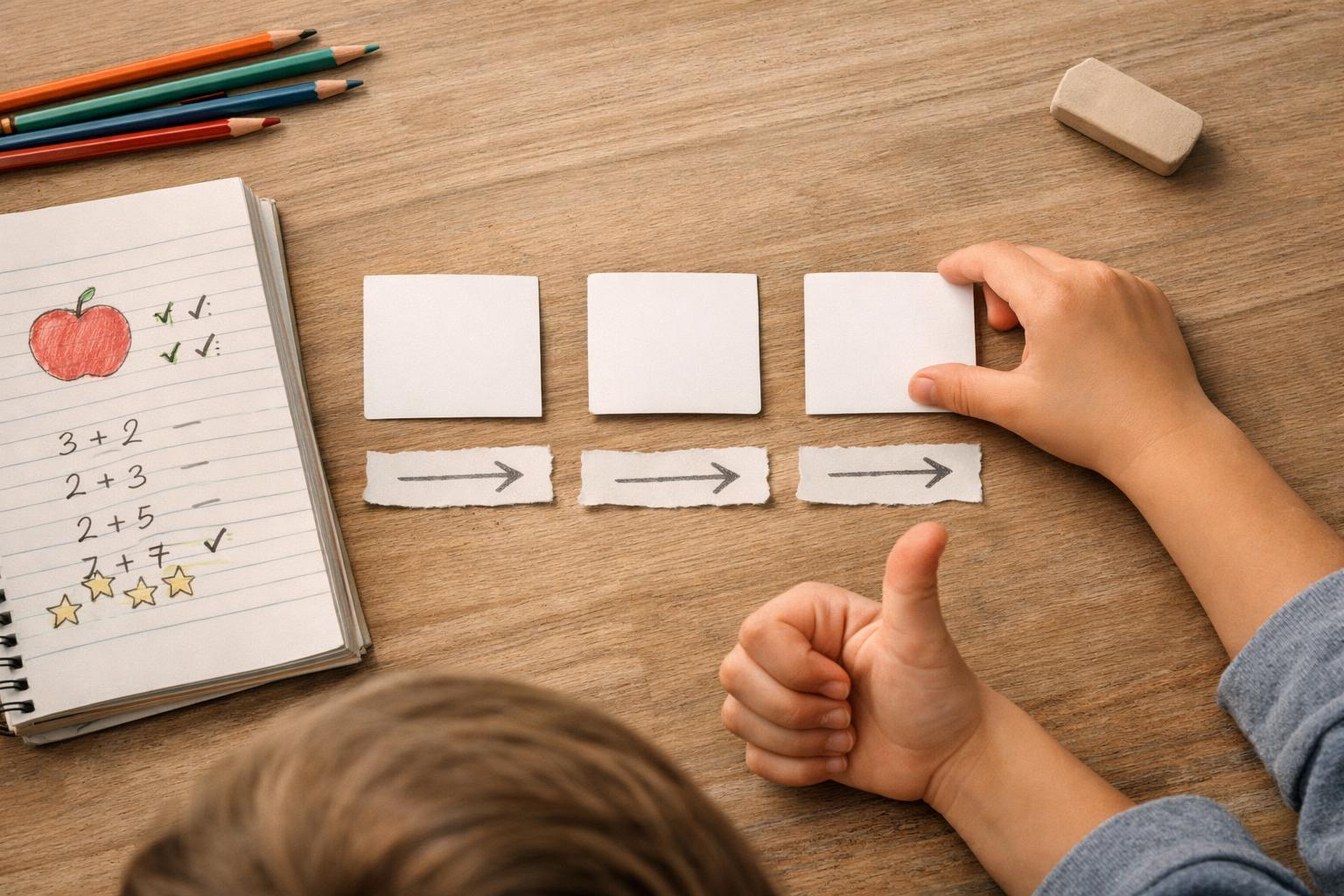Un enfant avance dans ses apprentissages avec un accompagnement parental mesuré